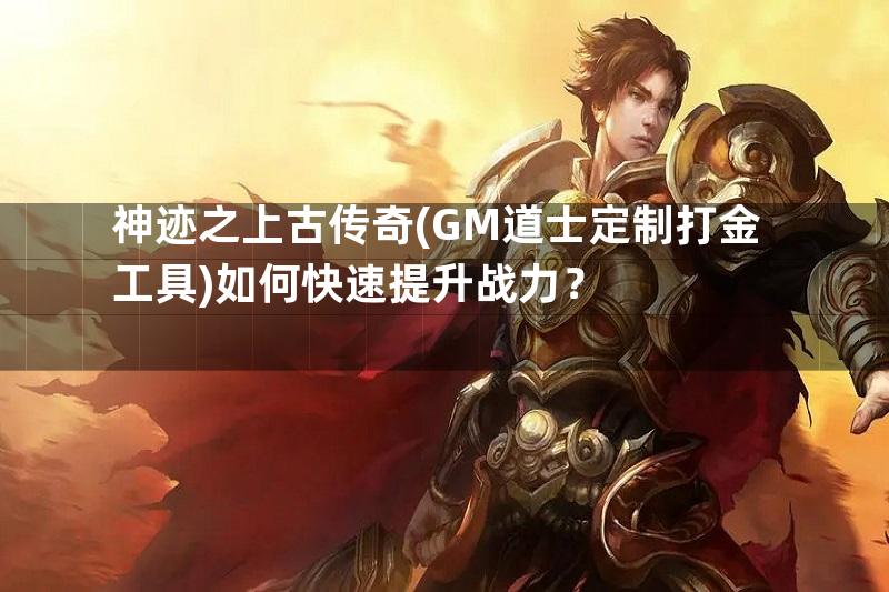 神迹之上古传奇(GM道士定制打金工具)如何快速提升战力？